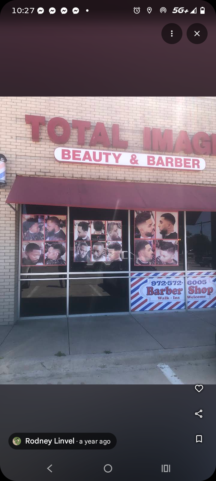 Cosmic Strands storefront at Total Image Beauty & Barber in Dallas, TX